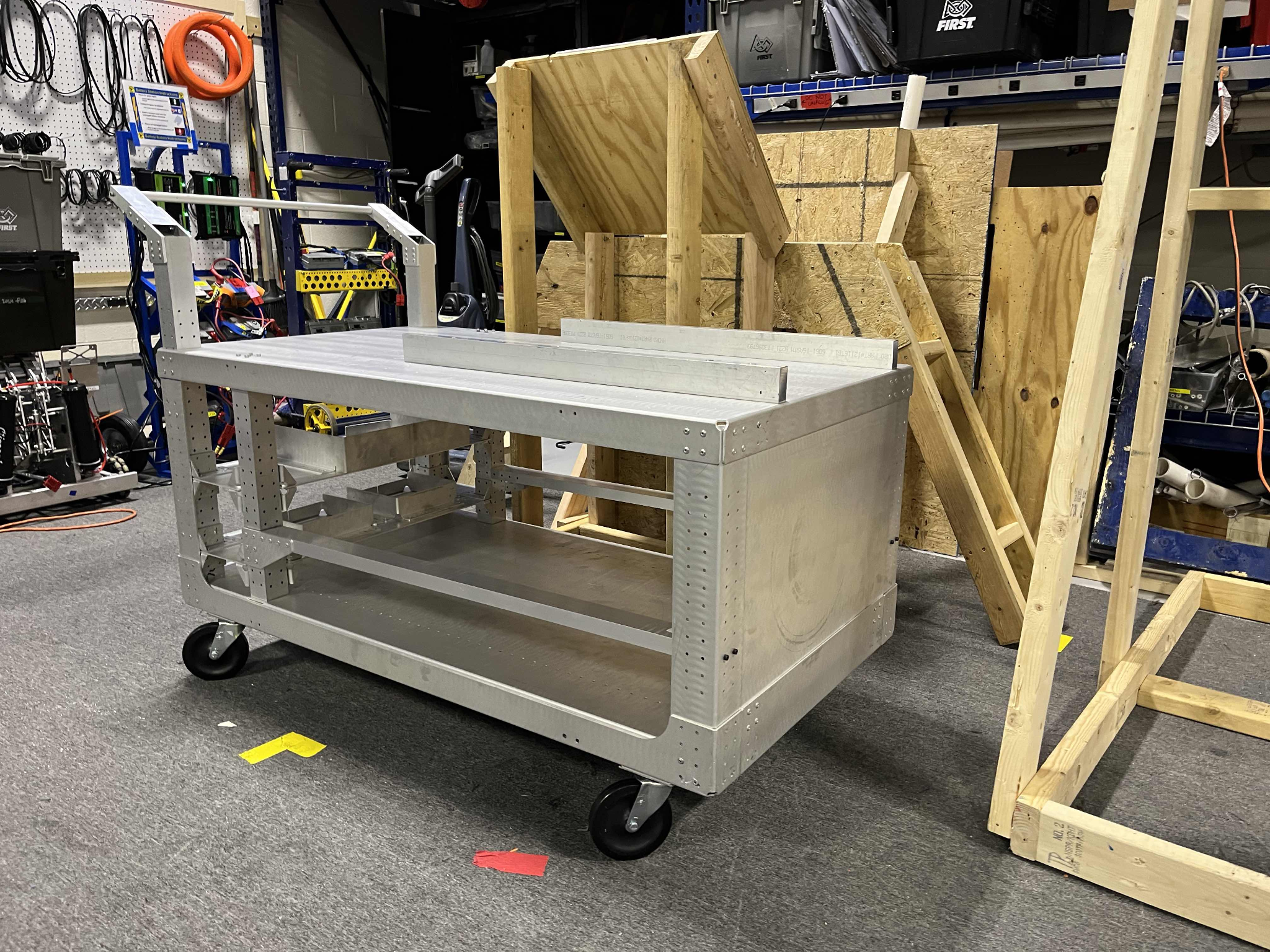 Finished cart in shop.