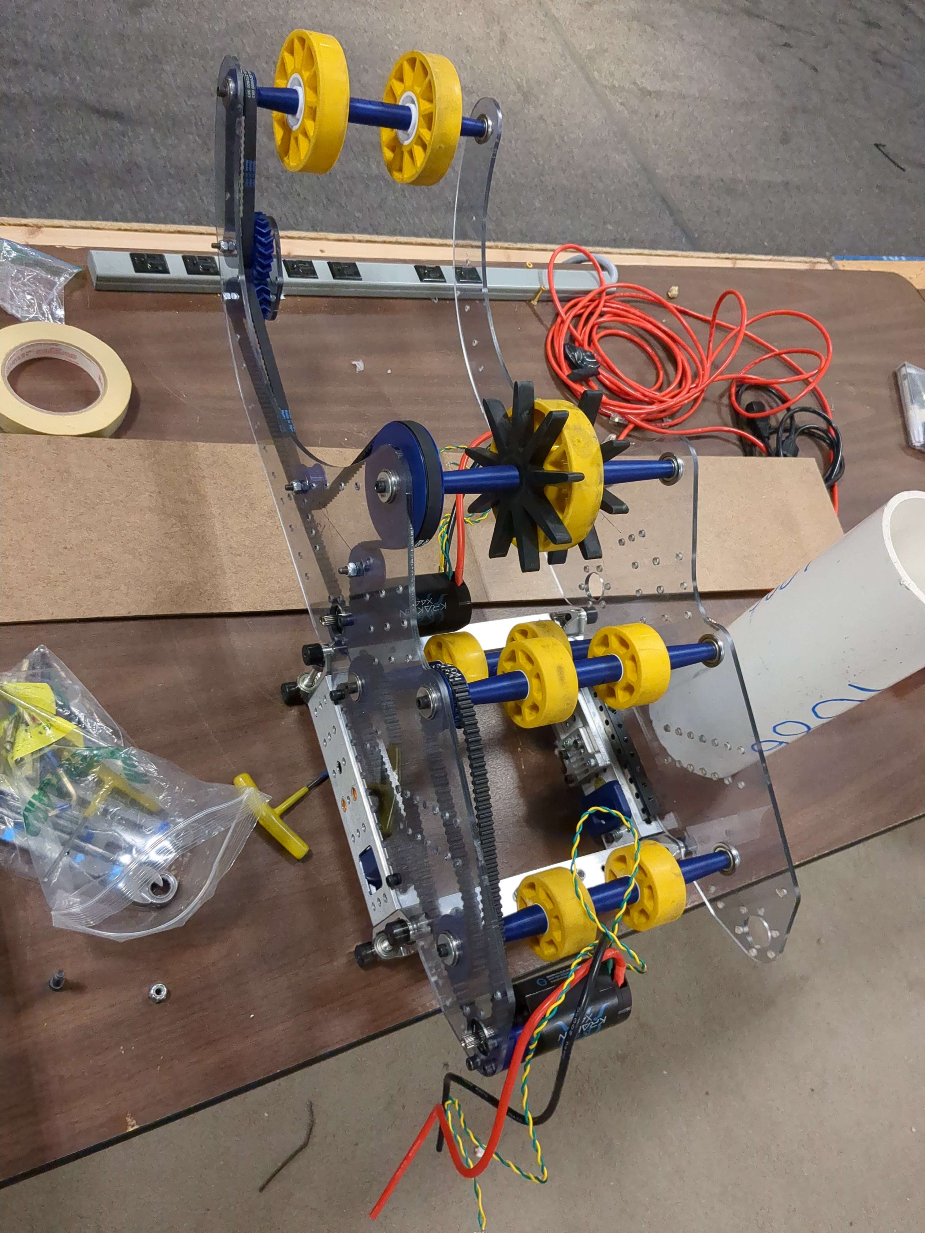 Version 2 of the end effector, supporting ball and pipe control.