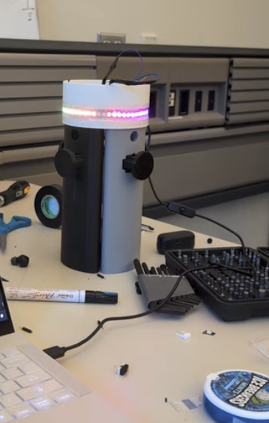 Rainbow startup animation showing off addressable LEDs!